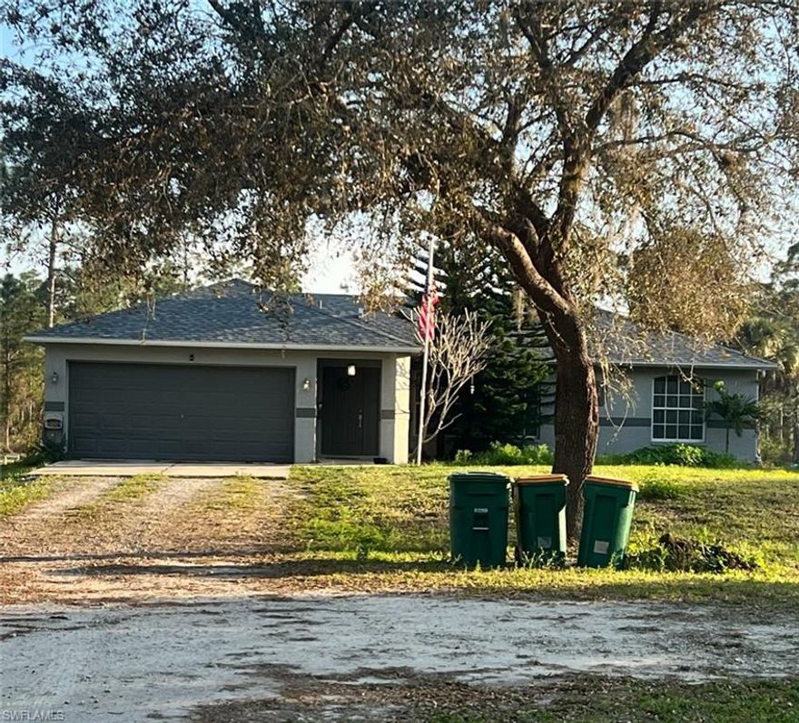 Beautiful 3 Bed 2 Bath 2 Car Garage located in the Golden Gate Estates. No HOA! Wood floors running throughout the household.