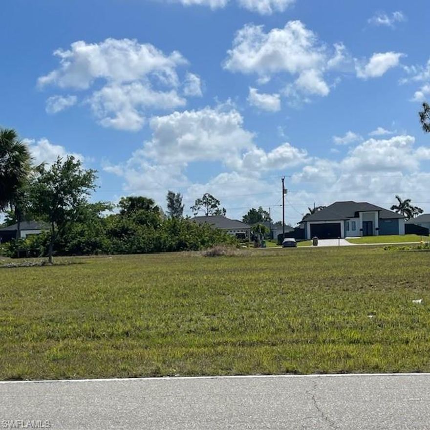 2 contiguous commercial lots totaling approximately 50 x 125 (±6,272 SF / ±0.14 acres) with direct frontage on Santa Barbara Blvd N in North Cape Coral. Both parcels sold together as a package — Lots 54 & 55, Block 2327A, Unit 36. Zoned C-1, Future Land Use designated Commercial Professional (CP). Not in a flood zone. No HOA. Cash only. APN's: 25-43-23-C1-02327.A540 & .A550.
Affordable entry into Cape Coral's commercial land market on one of the city's primary north-south corridors. The combined 50-foot frontage package is suited for a small professional or personal services office, medical or wellness suite, or a long-term land bank hold in a city that historically continues to rank among the fastest-growing in the United States. Adjacent lots along this corridor have recently sold — priced to move. Buyer to verify all utility availability, assessments, and permitted uses with the City of Cape Coral