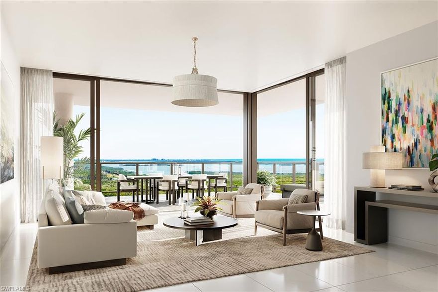 The Island at West Bay is a landmark residential offering rising above Estero Bay, featuring 86 expansive corner residences, with only four homes on each floor. Every residence is thoughtfully designed to highlight sweeping views of the Gulf and the surrounding nature preserve, offering a rare combination of privacy, space and natural beauty. Spacious, modern interiors embrace the essence of coastal elegance, featuring glass-railed terraces, chef-inspired kitchens and indulgent owner’s suites with spa-like bath retreats. Seamless indoor-outdoor living invites residents to experience the tranquility and grandeur of waterfront life. Owners will enjoy a curated collection of resort-style amenities, including a private beach club, a rooftop retreat designed for relaxation and social gatherings, and access to championship golf that complements the active lifestyle in West Bay. As the final neighborhood within the prestigious West Bay Club, this exclusive enclave is brought to you by Kolter Urban, a leader in luxury development across Florida, in collaboration with the acclaimed architectural firm Garcia Stromberg.