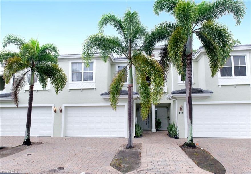 Available Mid May!  Location / Location / Location! Very large and spacious updated 3+den townhome with 2 car garage. Phenomenal price for the square footage this townhome offers. Incredible location in the heart of Naples close to dining, shopping, schools, YMCA, Sports Club, Dance and more! Off of Pine Ridge Rd. Close to I-75, Shopping and Dining. Just Overhauled, new flooring first floor, new paint throughout and Kitchen updated! Open Kitchen to Breakfast area & Family Room. Loft & Bedrooms Upstairs. Spacious Master bedroom and Bathroom with double entry door & two Closets. Two other bedrooms with closets. Laundry Room upstairs as well. Amenities include a community clubhouse with pool, meeting/banquet room, card room and a gym. Quiet neighborhood! Professionally Managed. As per HOA, each tenant over 18 must have a credit score 680 or above. Internet and water included!