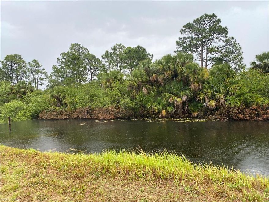This great lot backs up to the Hendry Canal! Build the home of your dreams and go fishing steps from your back door! This up-and-coming neighborhood has lots of new construction all around. Located just off of Columbus and a short drive to Hwy 82, grocery stores, shopping, restaurants and schools as well as Fort Myers and Punta Gorda airports, two spring training facilities and beaches!  Lehigh Acres and the surrounding areas offer many outdoor activities including Lehigh Acres Trail Head Park; Caloosahatchee Regional Park which includes a 770-acre park featuring trails for mountain biking and hiking plus campsites and more.  The Lee County Manatee Park gives you an up-close view of manatees and offers an amphitheater and kayak rentals.  There are many things to do in Southwest Florida and Lehigh Acres is the perfect home base!