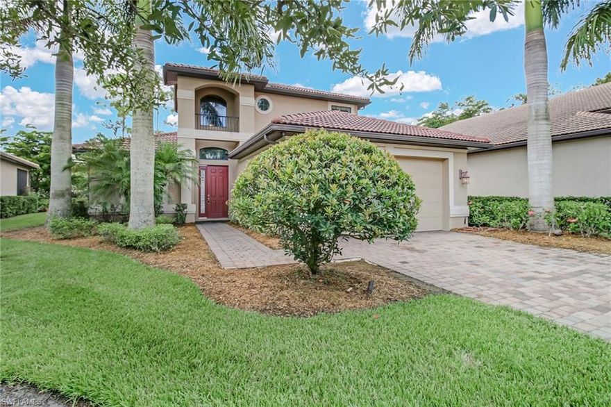 Stunning READY TO MOVE IN North Naples Single Family Home features Four Bedroom plus Den, Three- Bathroom with 2 Car Garage. This home still looks like it is brand new! Many upgrades including stainless steel appliances, granite countertops, plantation shutters, extended lanai space! Home backing up to a preserve area that will always give you privacy. There is room to add a pool if you are interested in that. Bucks Run is well sought after Gated Community in North Naples with only 60 Homes. Walk to Shopping and Restaurants and a Short Drive to the beach!  Low community fees include your irrigation water and Lawn & Land Maintenance. To add value to your new home you are also located in an A+ School District. Short walk to the upcoming The point at founder square!