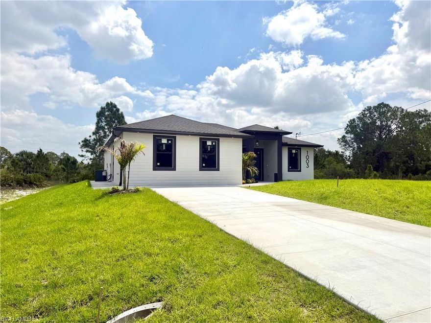 Welcome to this stunning new construction home in Lehigh Acres, designed with modern style and functionality in mind! This beautifully crafted property offers 4 bedrooms and 3 full bathrooms, perfect for families, multi-generational living, or investment opportunities.

Step inside to find elegant porcelain tile flooring throughout the entire home, including the entry and covered terrace, creating a seamless and upscale feel. The open-concept layout provides a bright and inviting atmosphere, ideal for both everyday living and entertaining.

One of the standout features of this home is the private in-law suite, complete with its own sink and counter space ready for a kitchenette—perfect for guests, extended family, or even rental potential.

Enjoy Florida living at its best with a spacious covered terrace, ideal for relaxing or hosting gatherings while overlooking your backyard.

Seller concessions available!!!!!!

? Highlights:

4 Bedrooms | 3 Bathrooms
Modern design with clean lines and great curb appeal
Porcelain tile throughout (no carpet!)
In-law suite with kitchenette setup
Covered terrace for outdoor living
Large Driveway with plenty of parking space 

Located in a growing area of Lehigh Acres with easy access to SR-82, shopping, and dining.

?? This home is perfect for buyers looking for flexibility, style, and income potential all in one.