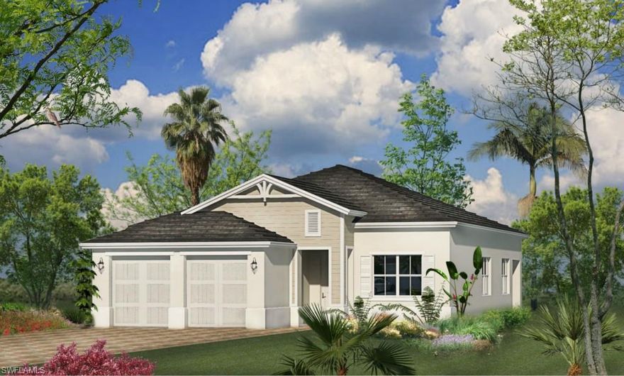 NEW SINGLE-FAMILY ALMANOR HOME ELEVATION 2 IN MAPLE RIDGE AT AVE MARIA. MEDITERRANEAN STYLE 3 BEDROOM, 2.5 BATHS, GREAT ROOM, EAT-IN KITCHEN, 2 CAR GARAGE. GRANITE COUNTERTOPS, STAINLESS STEEL APPLIANCES, EUROPEAN-STYLE WOOD CABINETRY WITH 42" UPPER CABINETS IN KITCHEN. MARBLE VANITY TOPS IN MASTER BATH AND WALK-IN CLOSET. LAKEFRONT HOMESITE ACROSS THE STREET FROM PUBLIX AND TOWN CENTER. COMMUNITY AMENITIES PLANNED INCLUDING GRAND CLUBHOUSE, RESORT STYLE POOL, FITNESS CENTER WITH AEROBICS ROOM, 3 TENNIS COURTS AND MUCH MORE. AVE MARIA AMENITIES INCLUDE WATER PARK, EQUESTRIAN, GOLF AND MORE. READY FOR IMMEDIATE DELIVERY.