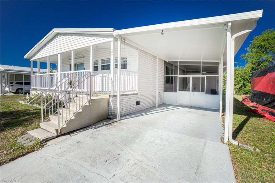 Welcome to your slice of Florida paradise! This beautifully maintained manufactured home is being offered turnkey furnished, making it truly move-in ready—just bring your suitcase and start enjoying the lifestyle you’ve been dreaming of.

Located in a resident-owned riverfront community, this home offers not only comfort and convenience, but also peace of mind and a strong sense of community. Inside, you’ll find a home that has been meticulously cared for, with a clean, inviting interior that reflects pride of ownership throughout.

One of the standout features is the spacious front porch, the perfect place to relax with your morning coffee, enjoy evening breezes, or gather with friends and neighbors.

Step outside and enjoy your private carport, along with a storage shed and dedicated laundry room—perfect for keeping everything organized and accessible. Storm shutters provide added protection and convenience, giving you confidence year-round. The real charm lies in the setting. The backyard opens to a serene canal and preserve area, offering privacy and a peaceful natural backdrop—ideal for quiet mornings or unwinding at the end of the day.

Residents enjoy access to a variety of amenities, including a welcoming clubhouse, shuffleboard courts, and a billiards room, along with a scenic riverfront park complete with a pier and boat launch—perfect for boating, fishing, or simply soaking in the waterfront views.

Set within a quiet, friendly community, this home is ideal for seasonal residents, downsizers, or anyone seeking an easy, low-maintenance Florida lifestyle.

Don’t miss this opportunity to own a move-in ready home in excellent condition in a highly desirable waterfront community—your Florida retreat awaits!