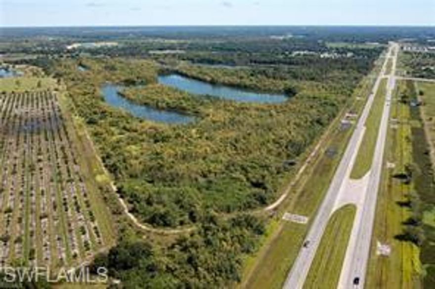 163+ acres located in Hendry County on SR 80 W. Directly across from Helms Road extension providing travelers easy access from SR29 to SR80. Property provides waterfront lakes and offers 3,225+/- feet of frontage on four-laned State Road 80!!! Two DOT approved entrances (East and West). Currently zoned agricultural with inexpensive agricultural taxes. Future land use is Multi-Use / Residential (Rural Estates). Water and sewer lines are currently being run down SR 80, to the Lee County line, and will be available to service this area. Location is in close proximity to shopping centers (Wal-Mart and Tractor Supply), RV Parks (RiverBend Motorcoach Resort and Grandma’s Grove) and only 3+/- miles to the Lee County line. Conveniently located within 20+/- miles to I-75. This rare opportunity offers investors/developers a superior location in a rapidly growing area!