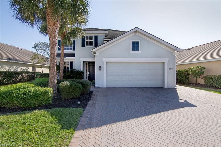 IMMACULATE does not even come close to describing this incredible 4 Bedroom, 2.5 Bath home with office, located in one of Cape Coral's premier gated communities called Sandoval.  This home has been fully renovated and features the following new updates: White kitchen with 42" soft close cabinets with crown molding, stunning white quartz counter tops and custom glass tile backsplash, Whirlpool Gold Series White Ice appliances, high quality Karastan Smartstrand carpet throughout the entire 2nd story, double pain low E windows in the upper rear bedrooms, custom tile walk in shower with two shower heads,  new vanity with quartz counters and custom tile shower in second bathroom, hot water heater and ac unit, interior and exterior paint, and TV outlet in lanai to mention just a few highlights of this spectacular home.  NO EXPENSE SPARED DURING REMODEL!  Owners also added a den/home office on the main floor and extended the driveway for extra parking space. Enjoy beautiful southern lake views from the lanai and add the pool of your dreams on this oversized lot.  Are you ready to move in yet?