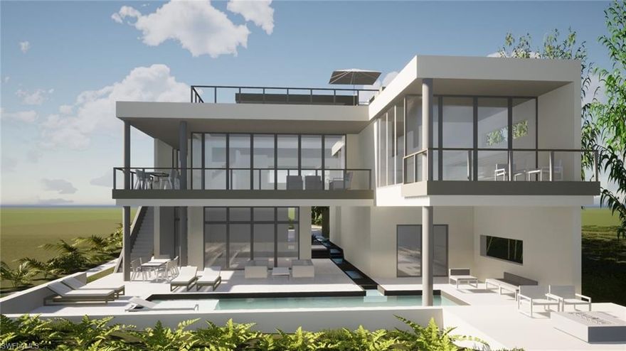 Located along the premier stretch of Sanibel Island beachfront is an incredible opportunity to finalize what has been masterfully designed & started construction. The future Joyce Owens Architecturally Designed private beach luxury residence will nestle into lush dense vegetation. A swimming pool & sun deck will look over the dunes to the gulf while you enjoy world renown shelling & tropical waters. Amazing courtyard entry w/a large reflecting pond, texture, color, shadow, and water combine to create calming peace. The understory of the home is a journey from tropical inland isle to beachfront paradise. A generous open Kitchen/Living Room/Dining area extends outward onto a retractable screened protected lanai. The Second Living Level is set among the treetops looking outward in all directions. From this elevated perch the media room, home office or 2nd Master retreat & screened lanai overlook the Gulf of Mexico. This custom designed beachfront masterpiece opportunity awaits you.