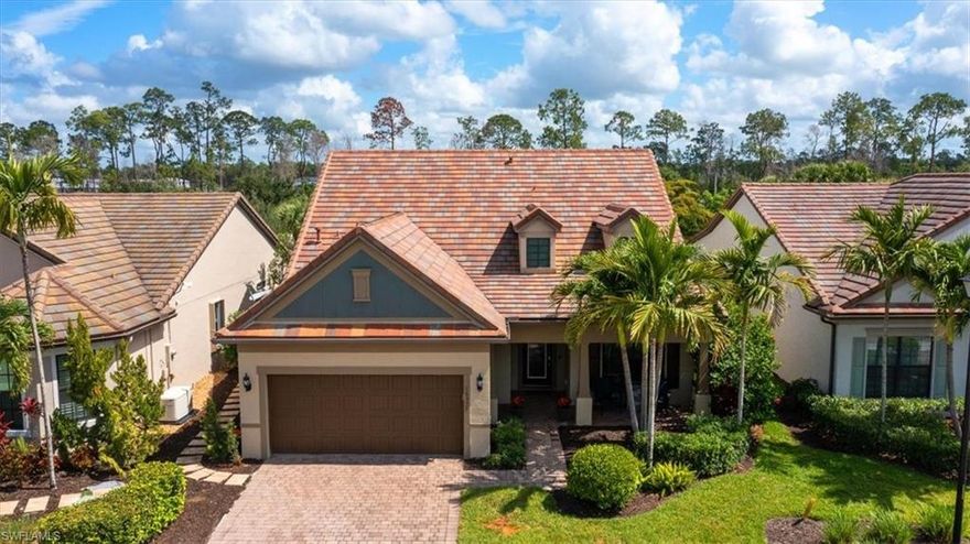 This home needs NOTHING but YOU! Play or float the day away in the new, salt-water pool & spa. Soak up the sunshine relaxing poolside on the beautiful travertine deck surrounded by a lushly landscaped, private, fenced yard with custom lighting & hardscaping. Inside this 2015 Pulte Martin Ray model you’ll find 4 bedrooms, an office and 3 baths with over 2800 sq ft of living space. Stunning dark wood floors span the spacious 1st floor. Chef’s kitchen has a huge center island along with a new, 5 burner gas range with double ovens & an LG Instaview refrigerator with craft ice. White Shaker cabinets, custom barn doors, butler’s pantry with wine cooler & walk-in pantry make this an entertainer’s dream! 2nd floor has newly installed carpeting, 4th bedroom, bathroom, enormous storage closet & large loft ready to become a children’s play area, teen hang-out, man cave, she-space, or whatever you can imagine. The 4-foot extended garage is equipped with an electric car charger & sub-panel for a portable home generator (included). Camden Lakes is a gated community on Livingston Rd West of 75 close to shopping, restaurants & entertainment, feeding into A-rated schools & only 20 minutes to RSW.