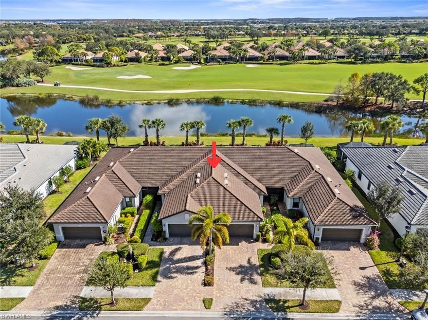 ASSUMABLE LOAN of over $214k @ 2.25% and a PREMIUM LOT set this exceptional villa apart in the sought-after 55+ Del Webb Naples community. This impeccably maintained SEAGROVE floor plan offers breathtaking LAKE AND GOLF COURSE VIEWS, overlooking the 2nd fairway of Panther Run Golf Course, enjoyed from the SCREENED-IN LANAI complete with a convenient LANAI ROLLER SHADE.

Designed for both comfort and style, this 2-BEDROOM PLUS DEN, 2-BATH home features TILE FLOORING LAID ON THE DIAGONAL throughout the main living areas, PLANTATION SHUTTERS, and a bright, well-appointed kitchen with GRANITE COUNTERTOPS and UPGRADED CABINETRY. CEILING FANS, CUSTOM LIGHTING, a GLASS FRONT DOOR, and a SCREENED-IN FRONT LANAI create a warm and welcoming atmosphere from the moment you arrive. There are over with OVER $7,000 IN UPGRADES AFTER CLOSING.

The spacious PRIMARY SUITE serves as a peaceful retreat, offering DUAL VANITIES, a WALK-IN SHOWER ENCLOSURE, and GENEROUS CLOSET SPACE. Enjoy added peace of mind with IMPACT RESISTANT WINDOWS throughout the home.

The 2 car GARAGE is equally impressive, featuring an INSULATED GARAGE DOOR, EPOXY FLOOR, OVERHEAD STORAGE RACKS, and a GENERATOR JUNCTION BOX.

This home comes with the SOCIAL MEMBERSHIP, but take note GOLF LOVERS,  Panther Run Golf Club offers optional MEMBERSHIPS with premium golf experiences just steps from your backyard.

In Del Webb Naples, you’ll enjoy WORLD-CLASS AMENITIES that rival luxury resorts: dine at the Rusty Putter Restaurant, soak in the RESORT-STYLE or LAP POOLS, break a sweat in the state-of-the-art FITNESS CENTER, and play your way through PICKLEBALL, TENNIS, bocce, billiards - even a top-tier GOLF SIMULATOR!
Need groceries, church, or a bite to eat? Just hop in your golf cart and cruise into town - Publix and the heart of Ave Maria are just minutes away.

This isn’t just a home - it’s a LIFESTYLE UPGRADE in one of Southwest Florida’s most vibrant 55+ communities. Don’t miss your chance to live where fun, fitness, and friendships flourish year-round!