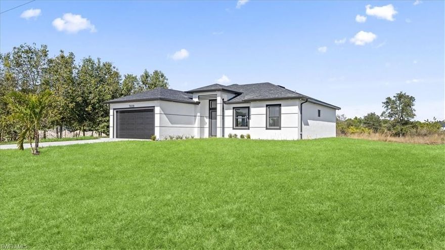 Welcome to your private slice of Florida paradise in LaBelle! Located at 7609 8th Terr, LaBelle, FL 33935, this beautifully designed home offers the perfect blend of comfort, space, and modern features—all set on a generous 1.25-acre lot. With 1,568 square feet of living space and 2,124 total square feet, this thoughtfully laid-out residence features 3 spacious bedrooms plus a versatile den—ideal for a home office, guest room, or playroom. The home includes 2 full bathrooms and 1 half bath, providing convenience for both family and guests. Step inside and immediately appreciate the open-concept layout enhanced by high ceilings that create a bright and airy atmosphere. The seamless flow between the living, dining, and kitchen areas makes this home perfect for both everyday living and entertaining. The kitchen opens to the main living space and extends outdoors to a fully equipped outdoor kitchen—ideal for hosting gatherings, weekend barbecues, or simply enjoying Florida’s beautiful weather year-round. Additional highlights include: • Two-car garage • Washer and dryer included • Security cameras already installed • Spacious 1.25-acre lot offering privacy and room to expand Whether you're looking for peaceful country-style living with modern comforts or space to grow and entertain, this LaBelle property checks all the boxes. Don’t miss the opportunity to own this exceptional home—schedule your private showing today!