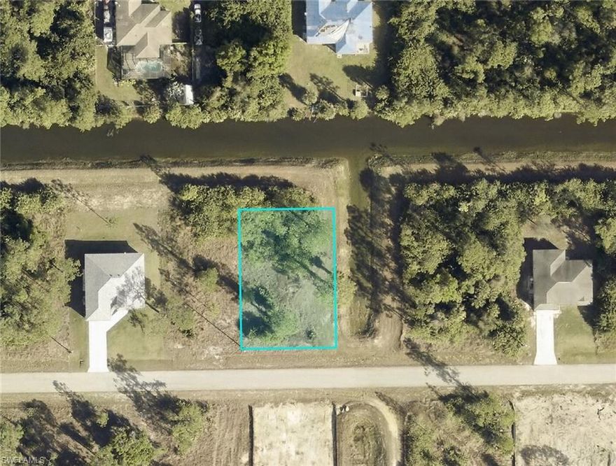 This **TWO SIDED** canal lot is surrounded by new construction homes.  Enjoy a rarity in Lehigh Acres with having a canal in your backyard to have a little Florida water oasis - plus a large easement on both the rear and the right side of the lot makes the seem hundreds of sqft larger! Quiet street off the main roads mean little to no thru-traffic! Seller also owns several other lots if interested. Not far to grocery stores, and other amenities. Major airport just a quick drive away (RSW Southwest International Airport), as well as other adventures to explore: Fort Myers Beach, JetBlue Stadium (Home of the Red Sox spring training), Hammond Stadium (Home of the Twins spring training). Activities nearby include Lehigh Acres Community Park North; Lehigh Acres Trailhead Park; Lee County Manatee Park offering waterfront park providing paved trails, up-close views of manatees, an amphitheater & kayak rentals; Caloosahatchee Regional Park with sprawling, nearly 770-acre park featuring trails for mountain biking & hiking plus campsites & more. Not to mention the many beaches just West! SW Florida living is truly paradise! Reserve your piece of paradise in the Sunshine State today while prices are still affordable.