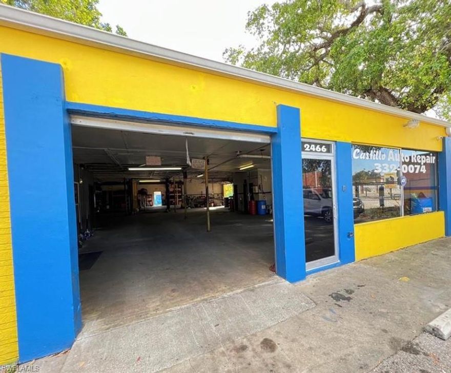 Turn-Key Offering includes real estate and Auto Repair business, established in 2005 at this location. 
Locates at two blocks south of Dr. Martin Luther King Jr Blvd, one lot west of Fowler Street. The 4,590 SF free standing building includes 288 SF airconditioned waiting area and office and 4,302 SF workshop area, freshly painted exterior and re-roofed in 2020, two bathrooms and a washroom and one mechanical lift. Building will be vacant upon sale. Ready for immediate occupancy.