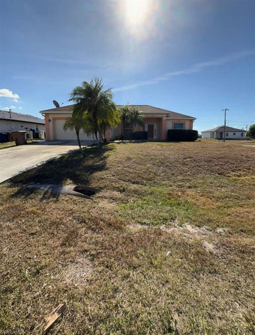 Ready to move in now. 3 bed 2 bath SFR in SW Lehigh Acres. 1438 sqft $1595 month + $1595 Security req'd to move in. SMOKING PROHIBITED. Pets allowed with $50 monthly pet rent per pet. Max of 2 max weight 30 pounds each. Washer and dryer included. Open Patio. Electric, lawn and well water maintenance is the resident's responsibility.

"EQUAL HOUSING OPPORTUNITY"
