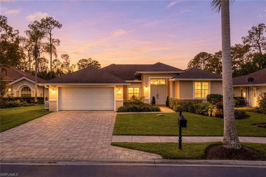 Welcome to Your Private Paradise in Briarwood! Live the Naples lifestyle you’ve been dreaming of in this beautifully updated, TURNKEY 4-bedroom, 3-bath pool home located in the sought-after gated community of Briarwood, known for its low HOA fees.

From the moment you walk in, you’re greeted with stunning pool views and a light, airy layout designed for both relaxing and entertaining. The home features formal living and dining spaces, along with a bright open-concept great room highlighted by soaring vaulted ceilings, recessed lighting, ceiling fans, and automated blinds for effortless comfort.

The heart of the home is a true showstopper kitchen, complete with an expansive island, NEW stainless-steel appliances, white cabinetry, granite and marble countertops, a pantry, wine fridge, and a cozy breakfast area. Throughout the home, you’ll find laminate and hardwood flooring, high-end window treatments, and fresh interior and exterior paint that create a polished, move-in-ready feel.

The spacious primary suite serves as your private retreat, offering dual sinks, a walk-in shower, a relaxing jetted soaking tub, and a custom closet. Two guest bedrooms share a well-appointed hall bath, while the fourth bedroom features its own private ensuite, making it ideal for guests or perfectly suited as a convenient pool bath.

Step outside to your southwest-facing oasis and enjoy sun-filled days by the Saltwater pool, complete with a new heater and pump. The beautifully designed paver lanai and driveway, combined with serene preserve views, create a peaceful and private outdoor setting that truly captures the essence of Florida living.

This home is packed with upgrades and smart features, including a new HVAC system, new water heater, hurricane shutters both manual and automatic, a smart thermostat, security cameras, Ring doorbell, and a whole-home generator. The 2-car garage offers additional convenience with an extra fridge and freezer.

Ideally located just minutes from Naples’ world-famous beaches, dining, and shopping, this property is perfectly suited as a full-time residence or vacation getaway!