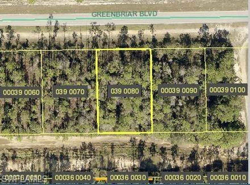 DUPLEX LOT - Excellent location for your new home or investment property. You can build a single family home or a duplex on this over-sized 0.35 acre lot! Approx. (100' x 150'). You can live in one side and rent the other side. The rental unit will provide you with income security in a time of rising rents and mortgage rates. Greenbriar is an area of newer homes and is is favored for exceptional future growth. Conveniently located just off Joel Blvd with easy access to SR 80, Fort Myers and La Belle. Here you will enjoy wooded views in the front and a seasonal canal in the back for added privacy. Don't let this opportunity pass you by. Quick response on all offers. Seller has (3) other lots for sale. Please ask for a list.