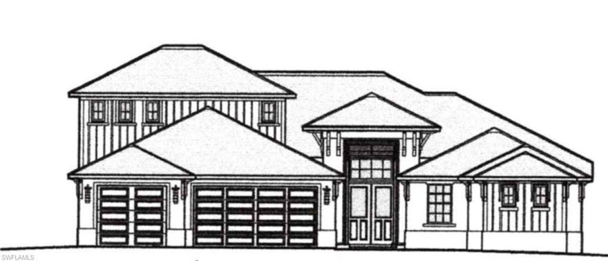 UNDER CONSTRUCTION by Frey and Son Homes. (The image is a representation of the home to be built.)  Direct access to the Caloosahatchee River.  This 2-story, 4 bedroom home offers the builders signature open span lanai across the back of the home (no columns), with 90 degree, 10ft sliders looking onto the custom pool and spa. The upper level also offers a covered lanai for family or guest to enjoy during their visits.  Features include volume ceilings, high impact windows and doors, tiled roof, paver driveway, walk and lanai, beautiful wood cabinetry and granite counters, and tile flooring in the central living areas. Purchase includes a two year builder's warranty. Expected completion date is Jan/Feb 2022.