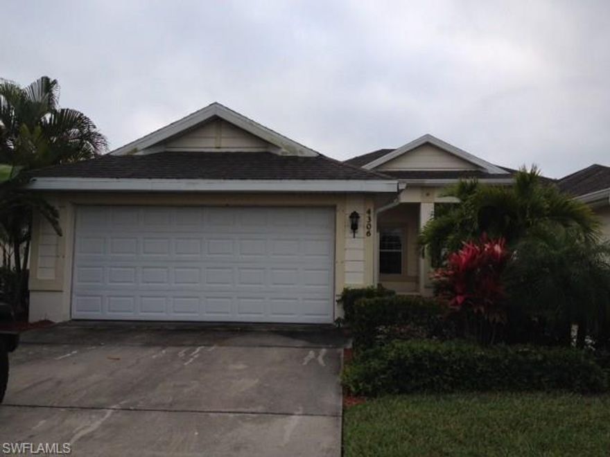 AUCTION DATES: 9/13/14 through 9/16/14.  Amazing opportunity to own this property located in a gated community.  Features include 3bed/2bth, 2 car garage, inside laundry and screened lanai.  All this  under 1,331 sq.ft. under air.   Come and enjoy the great community features: Pool, spa, exercise room, club house, tennis courts and biking/jogging path.  Centrally located with easy commute to Highway I-75, downtown, SWFL International Airport, beaches and prestigious Sanibel-Captiva Islands.