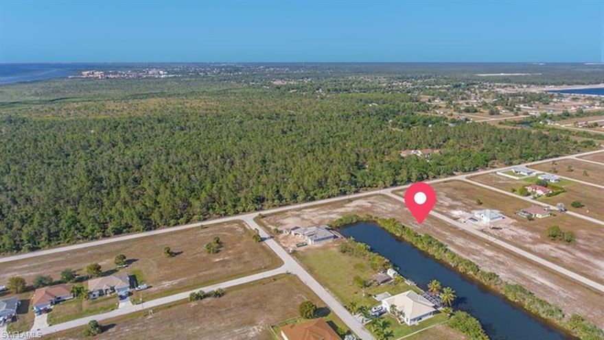 Beautiful Sunsets from this Waterfront Gulf Access Amazing Lot. It is a 5-minute walk from the lot to the new Crystal Lake Park, Charlotte Harbor Park with Boat Ramp, Walking Paths, Beach, Kayak, Picnic, Scuba Diving Areas. Surrounded by Preserves to the North and to the West, lot is within a short drive to Marinas, and Golf Courses, waterfront dining and much more. Everything you need for your Florida Lifestyle Paradise.
Proximity to Burn Store Marina, 441, I75 and Fort Myers Southwest International Airport.