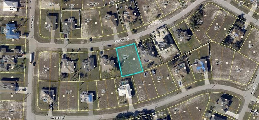 Booming NW Cape location! Build your Florida Dream Home on this prime residential site in a new homes neighborhood,  At this price you can't go wrong! BUY NOW while prices are still low! Easy access to anywhere in Cape Coral.Magic sunset West Coast Florida life!