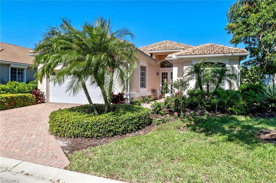 This stunning home with 3 bedrooms plus den and 3 bathrooms is located in the luxury gated community of Glen Eden. The beautifully landscaped lot has a perfect view of the lake. The master suite features a wall of windows and stunning 8 foot french doors overlooking the pool and lake. Living room  has wall of windows and 8 foot french doors as well. The kitchen is top of the line and includes all new appliances, two pantries and a center island. Other features include 18 inch tile flooring, surround sound, plantation shutters, security system, custom lighting, crown molding, central vacuum, new water heater and air conditioner, and a 39 foot lap pool. Minutes to the beaches, shopping, restaurants and Wiggins Pass Marina.