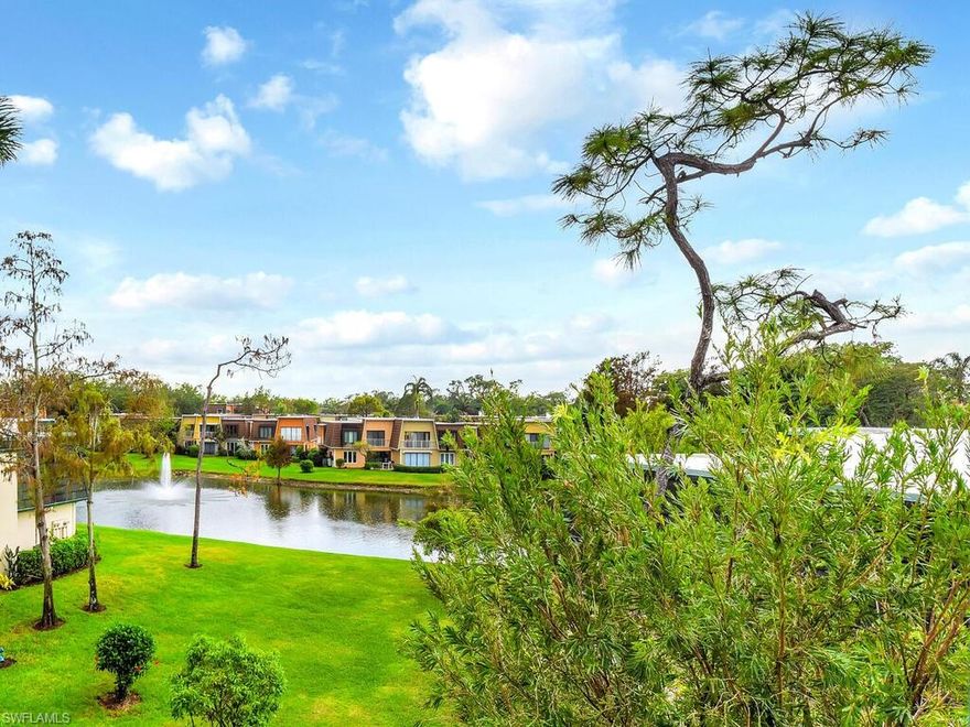 Welcome to your tranquil retreat in the heart of Naples, nestled in the esteemed Naples Bath and Tennis Club. This third-floor, top-level condominium features two bedrooms, two bathrooms, and serene southern-facing lake views. Featuring a remodeled kitchen with stainless steel appliances and completely modernized bathrooms, impact glass doors and windows, ceramic tile floors throughout, and an outdoor storage closet, this residence has it all.

The spacious layout is ideal for both relaxed living and entertaining. A split-bedroom design enhances privacy, and the convenience of elevator access ensures ease for all residents. Naples Bath and Tennis Club is a gated community celebrated for its vibrant natural surroundings, featuring tropical landscaping, peaceful lakes, and opportunities to observe local wildlife.

The community’s location offers convenient access to dining, shopping, and recreation, all within a short distance, while the renowned Gulf Coast beaches are just minutes away. The condominium is home to the Sánchez-Casal Tennis Academy, a globally recognized training center offering professional coaching, fitness facilities, and optional memberships for those who wish to participate including a Clubhouse, Community Pool, Spa/Hot tub, Restaurant and Tennis privileges.

An investor friendly rental opportunity with immediate rentals allowed 26 times per year with a 14 day minimum rental period.

The surrounding area provides countless opportunities to enjoy the outdoors and enrich your lifestyle. Nearby, North Collier Regional Park offers scenic paths, open spaces, and recreational facilities. The Golisano Children's Museum of Naples is an engaging venue for interactive learning and creativity. For those who appreciate cultural experiences, Mercato in North Naples features a lively mix of dining, boutique shopping, and entertainment options, while the North Collier Regional Library offers community events, media resources, and quiet spaces to enjoy.

North Collier Hospital and Physicians Regional Hospital with state of the art professional medical facilities are minutes away and Southwest Florida International Airport is easily accessed via Interstate 75.

Naples offers something for everyone, from championship golf courses to waterfront dining and entertainment. The area's vibrant arts scene includes Artis—Naples, which features concerts, theater, and museum exhibitions. Community events, local markets, and charitable activities create an inviting environment year-round. This property harmonizes comfort, style, and location in a way that embodies the vibrant and relaxed Naples lifestyle. Every detail is designed to enhance everyday living, creating a perfect retreat in a truly extraordinary community
