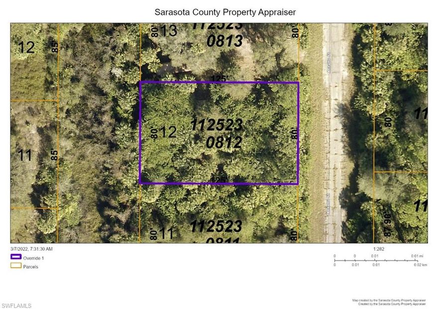 Looking for that piece of paradise in The Sunshine State!! Build the custom home of your dreams and be the envy of the neighborhood. Proximity to major highways takes you to many destinations such as Sarasota, Punta Gorda, Fort Myers and more. Shopping, restaurants, airports are only a car ride away. Explore the sandy beaches where you can shell until you are content or take a boat ride and explore many barrier islands, the choices are endless. Agents to perform their due diligence