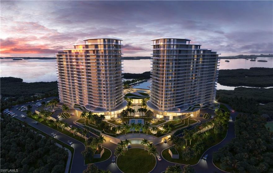 The Ritz-Carlton Residences, Estero Bay brings a premier lifestyle to one of Southwest Florida's last available stretches of waterfront, situated within 500 acres of lush lands and unobstructed views of Estero Bay and the Gulf of Mexico. Developed by London Bay Development Group, The Ritz-Carlton Residences, Estero Bay will consist of two 22-story towers totaling 224 residences. Currently selling the first tower of 112 units, prices range from $2.9 million to $15 million which is slated for occupancy in 2025. Residences range from 2,628 to 3,885 square feet, and include two-, three- and four-bedrooms plus den. Enjoy direct access to a 72-boat slip marina, a new 18-hole championship golf course, 9-hole short course, tennis, pickleball and a 5-star restaurant. High-touch concierge care will handle deliveries, reservations for dining or travel and on-site pet grooming to the beauty salon and spa treatments. Amenities include a Wellness Center with state-of-the-art fitness equipment, yoga and Pilates studio, a private training section, and locker rooms with steam and sauna. Enjoy the Sunset Lounge, Private Dining Room, and daily continental breakfast at the Sports and News Café.