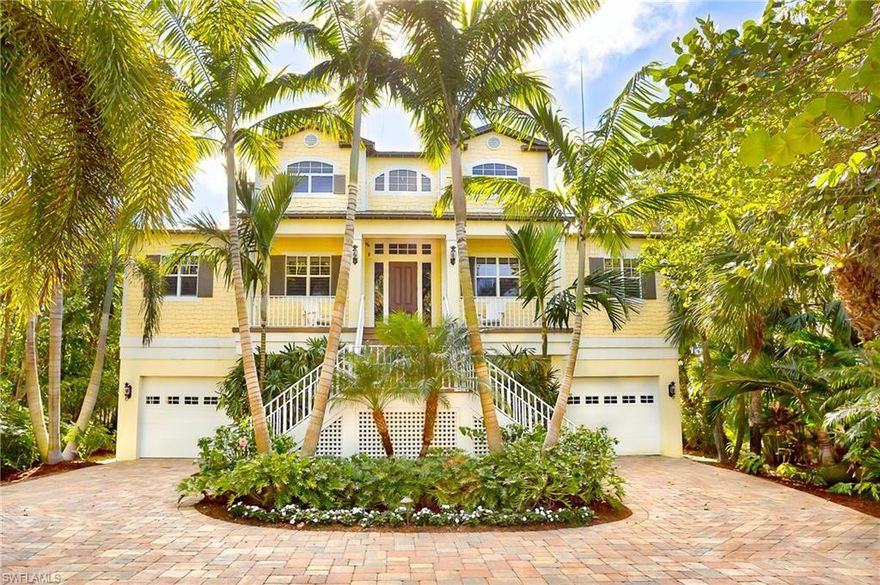 Set on the Gulf of Mexico, this exquisite home elicits all that is beach-side living in the tropics. As you approach you are surrounded by lush mature plantings and majestic royal palms which guide you toward the entry of this newer home. Upon entering you eye is drawn through the home out toward the emerald waters of the gulf. Cozy and quaint this home was designed to be intimate with many areas for relaxing and entertaining and all the refinements one would expect in a newer home of this caliber.