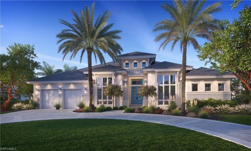 Borelli Construction, Park Shore's premier home builder, will be building their next luxurious residence on quiet Willowhead Drive. This home will feature French white oak floors throughout and a tongue and groove wooden beam vaulted ceiling over the kitchen and great room. The large kitchen will have SubZero & Wolf appliances, separate pantry, propane gas upgrade, and island with seating. The design of this home lends itself well to families and those who like to entertain with its four bedrooms, separate dining room, wet bar with two full-size wine fridges and three-car tandem garage. The owner's suite will include a spacious bedroom with a tray ceiling design, dual closets with custom storage systems, two water closets, and double sinks with vanity area. There will also be two junior owner's suites with ceiling details, tray ceilings and double sinks in bathrooms. The outdoor living space will include a covered lanai with retractable screens & impact shutters, an outdoor kitchen and attractive pool with separate spa with Southwest exposure.  Homes built by Borelli stand the test of time and please the most discerning buyers. Finishes can be selected to customize your dream home.