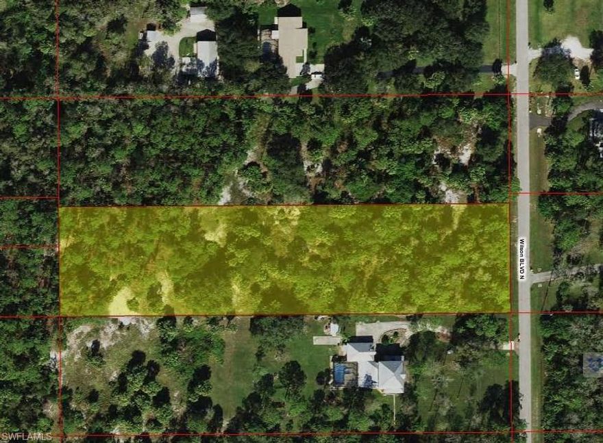 LOCATION IDEAL TO BUILD YOUR HOME.  CLOSE TO SHOPPING, RESTAURANTS, ENTERTAINMENT.  QUIET PORTION OF WILSON BLVD...1 1/2 BLOCKs NORTH OFF IMMOKOLEE ROAD (NO THRU TRAFFIC). MANY NEW HOMES ON THIS STREET. UTILITY HOOKUPS AT STREET.  HORSES PERMITTED.