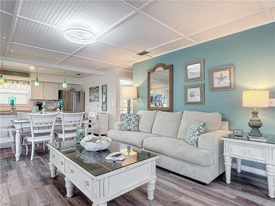 Welcome to this beautifully remodeled 4-bedroom, 4-bathroom pool home located in the highly sought-after weekly rental area of Fort Myers Beach—just steps from the sand and directly across the street from beach access. Perfectly positioned near Times Square and Margaritaville, this property offers the ideal blend of luxury, location, and income potential. This home maximizes flexibility for both personal use and short-term rental income. Each space has been thoughtfully updated with modern finishes and built for durability and peace of mind. The downstairs is grandfathered-in.The downstairs features 3’ Hardie board throughout along with waterproof hardboard insulation in the walls, while the entire property boasts waterproof flooring and upgraded electrical outlets. Enjoy resort-style outdoor living with a private pool and fully equipped lanai, enhanced by advanced automation features. Control key systems remotely, including the variable-speed pool pump, pool heater, upstairs A/C and heating, lanai shades, exterior door locks and codes, security cameras, alarm system, ceiling fans, and irrigation system. This turnkey property offers strong rental potential in one of Southwest Florida’s most desirable beachside locations. Whether you’re looking for a high-performing investment or a coastal retreat with income-producing capability, this property delivers. This has been in a weekly rental program for quite some time. Strong rental history with future bookings.