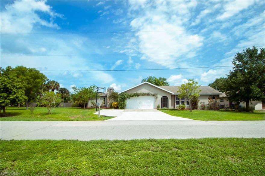 Best bang for your buck pool home with picturesque Lake view in Lee County.  With a little more than 2600 sq ft of living space there is room for the whole family with 2 master bedrooms with en suites.  4 Bedrooms in total, office and den, 3 full bathrooms, formal dining, formal living, family room and completely remodeled kitchen (2014).  One of the masters has a private screened lanai over looking the lake and fireplace.  You'll love the Huge Pavered Pool deck and screened lanai (Pebble tech pool resurface, deck and screen done 2014).  Some updates to the home: New interior 5" trim throughout, New soffit and fascia, New lighting & ceiling fans 2015, Added third nail to rafter tie downs for wind mitigation, Air conditioner for master replaced 2019, Master bath remodeled 2015, New windows and doors throughout (all but a couple of windows) All landscaping added including fruit trees: loquat, peach, mango, avocado, & Freshly painted throughout interior.