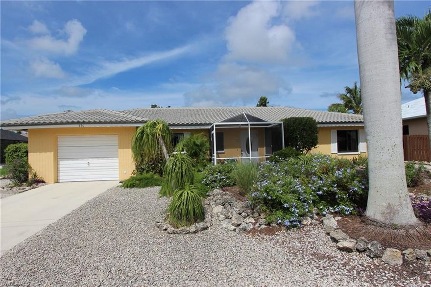 Charming & Well Maintained 3 BR/2BA home with a Galley Style Kitchen and tile floors. The home has Xeriscape Landscaping that conserves water. The spacious yard is nicely accented with Mature Palms, Shrubs and Fruit Trees.
There is plenty of room for a pool. The AC unit has a 5 year warranty left, windows have been replaced with impact glass (not the slider). The house was painted four years ago.