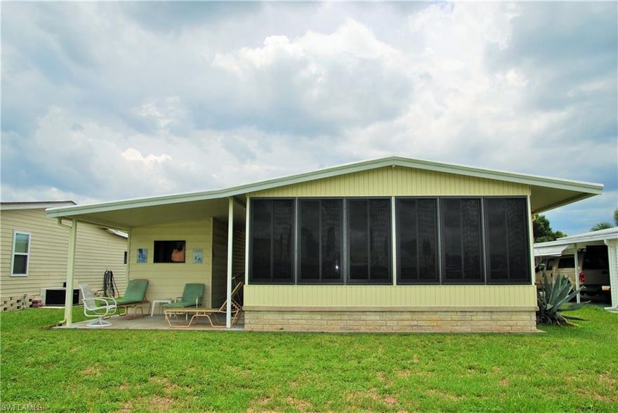 ***Priced To Sell!*** Great Location in Horizon Village.  On the water and overlooking the pool and clubhouse complex.  The community pool is just a minutes walk away from your back door.  Convenient enough to jump in the hot tub whenever you want.  Enjoy the serenity of the lake view from your outdoor patio or Florida room.  The Florida room has been updated with large slider windows and ceiling fan.  It will be a great spot for morning coffee or sitting around with friends at happy hour.  With a new roof just 2 1/2 years ago!  This home needs some updating but has some great characteristics that are not found in all Horizon Village homes.  Horizon Village is a 55+ Co-Op Community offering a social atmosphere and clubhouse activities including a community pool & spa, billiards, bocce, cards and clubs.