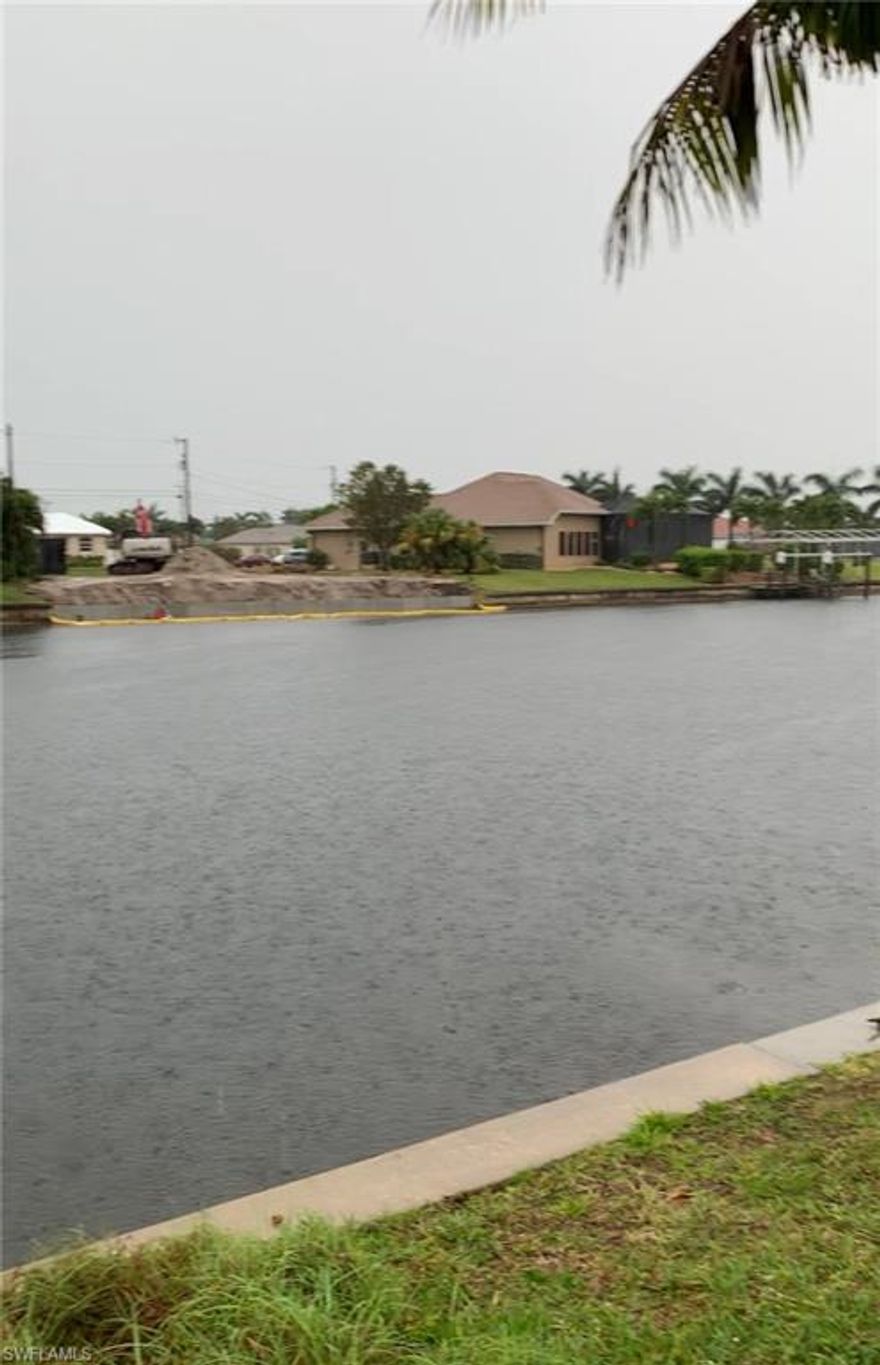 One of the few waterfront building lots remaining in this beautiful Southwestern Cape Coral Florida area.  Unbeatable sunsets with perfect Western exposure from your future lanai.  Seawall already in place.  Build a dock for boating with access to the gulf of Mexico in minutes.  Walk it with your architect and builder and plan your dream home.  They aren't making any more land- this is it!