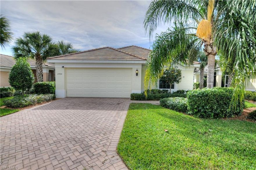 SANDOVAL - One of Cape Coral's most sought after gated community! This charming & very seldom used TURNKEY LAKEFRONT WITH OVERSIZED IN GROUND SPA home features 3 br, 2 ba, tile & carpet throughout, granite counters in the kitchen with stainless appliances and a large pantry.  The Sandoval community amenity center is 2nd to none. Beautiful lush landscaped grounds lead to the resort style community pool. A fantastic waterslide, clubhouse, fitness center, tennis, bocce, basketball and disc golf also come included. Social activities abound at the clubhouse, plus 2 dog parks are just minutes away. This turnkey home has everything to offer to enjoy the sunshine Florida lifestyle.  All you need to do is bring your overnight bag with you because everything else is in this house! This community is also located close to two 18-hole Championship Golf Courses.  Very close to restaurants, shopping, and of course, a Starbucks restaurant at the Surfside Shops located just outside the main gate.  Easy access to Fort Myers International Airport, with Matlacha, Pine Island, Fort Myers & Sanibel beach just a short drive away. Call for your appointment today!  Don't miss out on this great opportunity!