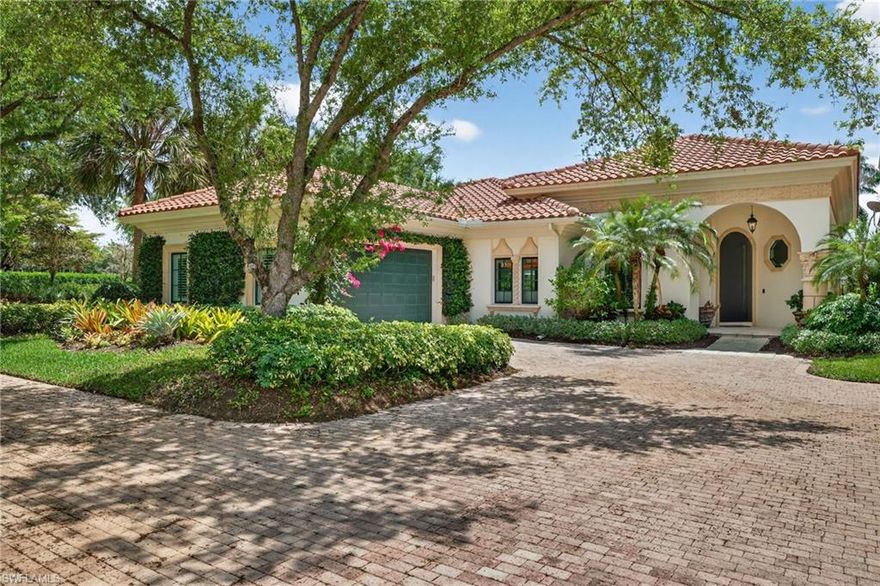 Tucked within the beautifully landscaped Avila enclave of Grey Oaks Country Club, this masterfully reimagined villa is a true showcase of design, craftsmanship, and elevated living. Completely transformed by an award-winning designer, every inch of this 3-bedroom + den residence reflects an uncompromising attention to detail and a level of finish rarely seen.
From the moment you enter, you’re welcomed by a light-filled, sun-drenched interior where stunning marble flooring flows seamlessly throughout. Intricate millwork defines the home, with custom wall and ceiling treatments artfully woven into every room—creating a sense of depth, texture, and architectural distinction at every turn. No detail has been overlooked, and every element has been thoughtfully curated to deliver a cohesive and luxurious aesthetic. The designer kitchen is both beautiful and functional, featuring top-tier Miele and Wolf appliances, custom cabinetry, and refined finishes that will impress even the most discerning chef. Additional enhancements include automatic shades, impact-rated windows and doors, and a fully air-conditioned two-car garage—further elevating comfort and convenience. Outdoors, the home transforms into a private resort-style retreat. Benefiting from coveted southern exposure, the expansive lanai is bathed in sunlight and centered around a large pool and spa. A fully equipped outdoor kitchen and a custom outdoor shower complete the experience, creating the perfect setting for both relaxation and entertaining. As a resident of Grey Oaks, one of Naples’ most prestigious private clubs, you’ll enjoy access to 54 holes of championship golf, a newly renovated wellness center, resort-style lagoon pool, tennis, pickleball, bocce, multiple dining venues, and a luxurious spa—offering an unmatched lifestyle in one of Southwest Florida’s most sought-after communities.Ideally located just minutes from the vibrant energy of 5th Avenue South and 3rd Street South, this exceptional property seamlessly blends refined luxury with the very best of Naples living.