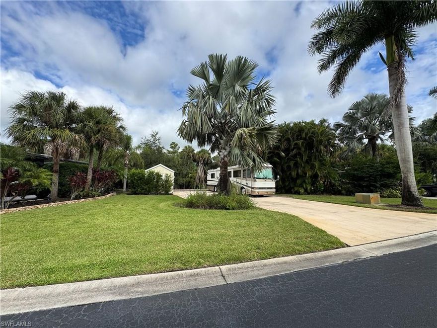 Lot 178 is where privacy meets possibility. From the raised lanai patio, you’ll gaze out over a serene preserve and a stretch of open green space. Right out your front door it's almost like having your own series of common lawns making it an ideal setting for leisurely pet walks or simply soaking in the quiet beauty of nature. With plenty of room on the property for outdoor entertaining, this lot is ready for everything from lively gatherings with friends to peaceful evenings under a canopy of Florida stars. The original coach house offers practical storage today while leaving the door open for tomorrow’s vision. You can easily imagine designing a new coach house that reflects the elegance and scale of the lot, or capitalize on the strong rental demand in this highly desirable resort community. And then, there’s the lifestyle that makes RiverBend unforgettable. Each day begins with sun drenched mornings, whether you choose yoga by the water, a session in the fitness center, or a friendly game of pickleball, bocce, or shuffleboard. Afternoons invite you to cool off in the sparkling heated pool, float for hours, or sip a cocktail at the cabana bar while laughter fills the air. Pet owners delight in the dog park, while creatives gather at the Creations Clubhouse overlooking Welcome Lake to spark inspiration. As evening falls, RiverBend comes alive. Neighbors gather at the riverfront clubhouse for social events, live music, and the joyful parade of golf carts that light up the community. Boaters can set off from the private marina onto the Caloosahatchee River, while everyone shares in the nightly magic of sunsets painted in pastel streaks across the sky. Lot 178 isn’t just property, it’s an invitation. An invitation to live, play, and connect in one of Florida’s premier Class A motorcoach resorts, where every day feels like a new chapter in the story you’ve always imagined. Once you and your RV arrive, you may never want to leave.