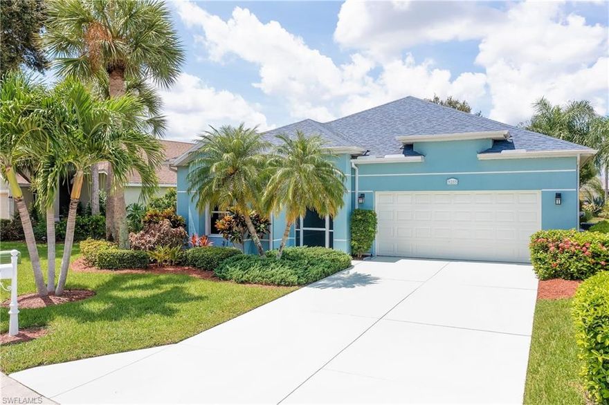 RARE TO COME AVAILABLE in PALM ISLAND, "THE BRIGHTON HOME FLOORPLAN", a Gulf Access Gated Community "INSIDE" north side of MOODY RIVER! A "TRUE 3 Bed 2 Bath" well-maintained Hideaway, with recently painted exterior & interior. 3-Year Roof with large Solar Tube Sky Light. Crown Molding & 5 1/4" Baseboards throughout. Cellular blinds. Updated Bathrooms. Jack & Jill Closet with Barn Door just added in middle Bed Room. Eat IN Kitchen or Bar or Great Room or Dining Room or Lanai. Full Wall "REFLECTIVE TINT FILM" on Patio Sliders in the great room opens to a massive covered 20’ x 32’ Lanai & EXTEND-LANAI with extra sunny space to enjoy Lake, Sun & Lots of Tropical Shrubs for great privacy. You can maximize your entertaining with an OUTDOOR KITCHEN. August 13, 2021 NEW A/C with TRANSFERRABLE 10-Year Warranty, TRANSFERRABLE Home Warranty, ROLL SAFE Hurricane Shutters. MINI-SPLIT AC IN INSULATED GARAGE. Palm Island is a GATED, GULF-ACCESS COMMUNITY with a LOW HOA fee of $224/mth. PLUS no CDD or Flood Insurance requirement. Make this your permanent home or winter getaway. Community docks, boat launch, resort-style pool, spa, clubhouse, Pickle Ball/Tennis Courts. MINUTES to the RIVER DISTRICT