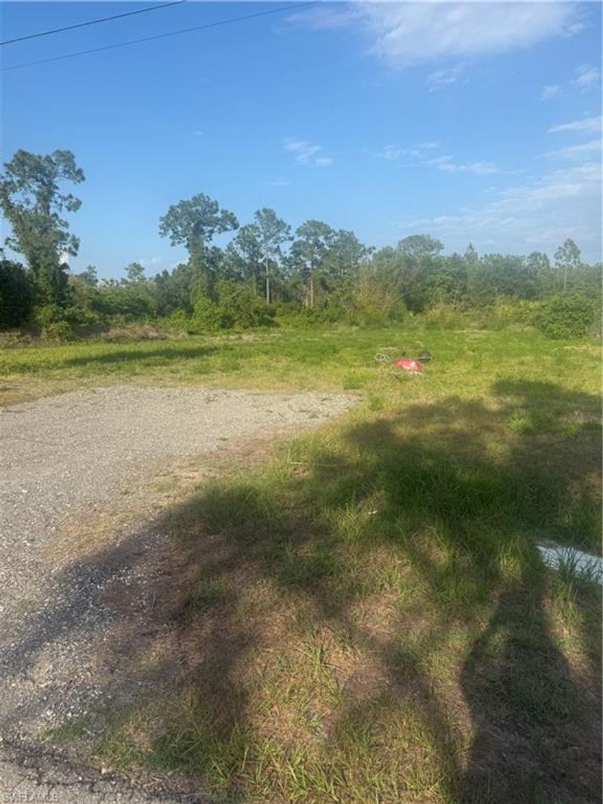 Vacant residential lot in Lehigh Acres. Located in an area that is developing new homes as well homes that are already existing. This lot has been cleared and has an asphalt driveway and pad at the back of the property.
This area will have no HOA or fees. The street is paved. It is close to shopping, restaurants and major roads.
The owner has already had the property surveyed. By being surveyed and cleared it is ready to build your dream home.