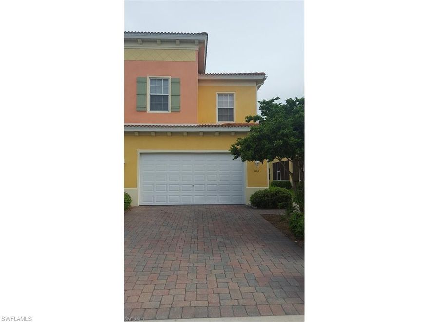 This beautiful townhome is located in the perfect location near Fort Myers Beach, Sanibel and Health Park Hospital.  It is one of the larger units and is over 1800 sq. ft. with 3 bedrooms, 2.5 bathrooms, and a 2-car garage.  Beautiful flooring installed that you will love.