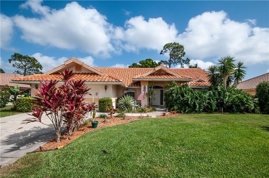 Wow!! LOW, LOW FEES. ONLY $210.00 a year.   Not only very low fees but this home is REDUCED for quick sale.  Large Laundry room and large walk in closet in the master.  This incredible property is  nestled in the community of Lely Country Club-Muirfield.  Lots of Potential in a desirable area.  Tile roof, whirlpool refrigerator and air handler all in  new in 2019. This home has lots of potential and is a great investment property.  Close to award winning beaches, Naples Pier, Downtown Naples, Shopping and Dining.  Won't last long!!