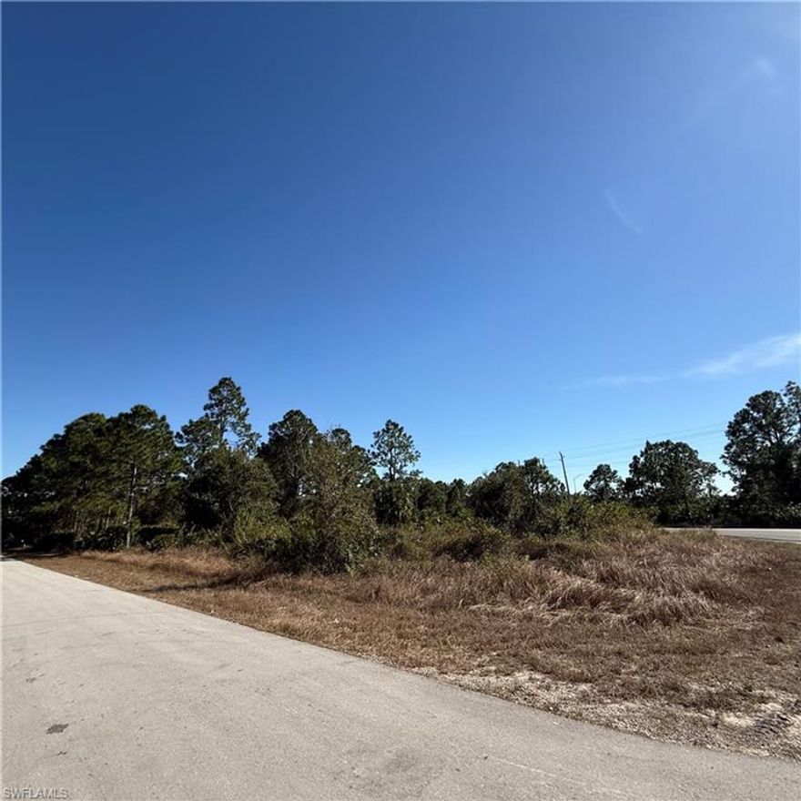 Oversized 0.43-acre residential lot in a desirable Lehigh Acres location, conveniently near major intersections with easy access to SR-82, Gunnery Rd, Sunshine Blvd, and Daniels Pkwy. Zoned RS-1 for single-family use with no HOA or deed restrictions. Seller also owns the adjacent lot and is willing to sell together or separately, offering added flexibility for builders or buyers seeking additional space. Paved road access with new construction nearby—great opportunity to build or invest.