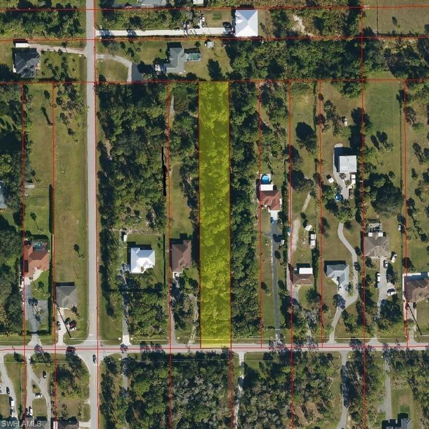 Great location with close proximity to, Immokalee Rd.. No DEP study on hand,  looks High and Dry however it is highly suggested that Buyers obtain a Wetlands Determination and do their Due Diligence. this is the ideal location for your future home.