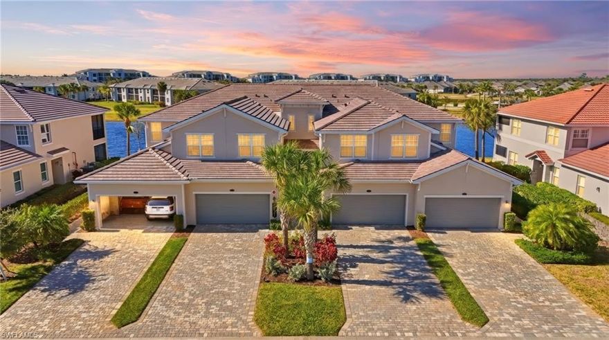 Location, Location, Location! Enjoy breathtaking views of the 17th fairway and tranquil lake, with the neighborhood pool conveniently located just across the street. Bring your golf clubs, swimsuit, and flip-flops to this second-floor Coach Home with a DEEDED GOLF MEMBERSHIP in Heritage Landing Golf & Country Club. Perfectly positioned along a scenic lake with sweeping golf course views, this residence offers a peaceful and private backdrop - ideal for enjoying spectacular sunsets and watching local birds and wildlife from your screened lanai. Inside, you’ll find freshly painted interiors, a custom backsplash, and an inviting open floor plan designed for effortless entertaining. The gourmet kitchen features stainless steel appliances, granite countertops, a spacious island, and a walk-in pantry — perfect for gathering with friends after a day on the course. The split-bedroom layout provides privacy and comfort for guests. Every bedroom features a spacious walk-in closet, and each closet throughout the coach home has been thoughtfully customized to maximize organization and storage. Additional under-stair storage and built-in garage cabinetry provide even more functional space, offering a clean, organized feel and the peace of mind that everything has its place.The master shower was upgraded with custom tile and fixtures in 2025. For added peace of mind, the roof was replaced in 2026, and the building exterior has recently been painted. Just steps away, relax at the Black Beauty satellite pool, or take advantage of your deeded golf membership at the prestigious Gordon Lewis-designed Championship Golf Course — ranked among the best in Southwest Florida. Heritage Landing offers a true resort- style lifestyle, including: Resort-style pool & hot tub with Tiki bar, four additional satellite pools, State-of-the-art fitness center with sauna and spa, Pickleball, tennis, and bocce ball courts, Clubhouse with dining and vibrant social activities. Ideally located near downtown Punta Gorda with shopping, restaurants, farmers markets, medical facilities, and Sunseeker Resort. Just minutes to Punta Gorda and Fort Myers airports, as well as Burnt Store Marina. Move in just in time for winter golf season — everything you need is already here. Don’t miss this opportunity to own your piece of paradise in Heritage Landing.