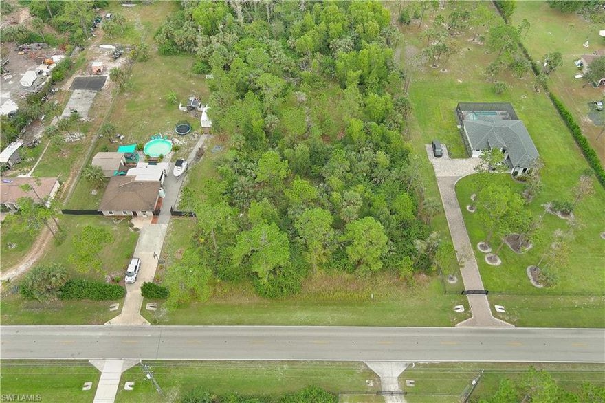 100% upland! DEP report on file. 1.14 acres located in the highly desired Golden Gate Estates! Just east of Everglades Blvd. No HOA! So much is being built in the surrounding area including new schools, churches, homes, and shopping centers and now is a great time to capitalize on this. Just a few streets South of the new commercial activity center at the intersection of Golden Gate Blvd. and Everglades Blvd. Vanderbilt Extension is planned to extend out to Everglades so a trip to the beach will be in a few short minutes. Collier County is also planning a new park on the Vanderbilt Beach extension as well as a school.