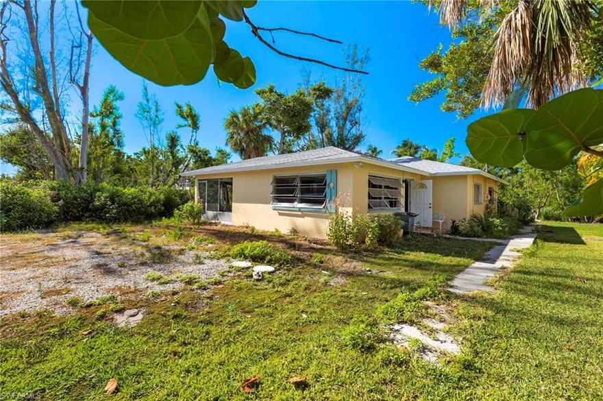 Located at 837 Casa Ybel Road, this gutted duplex offers a blank canvas for your island vision. Each side of this duplex offers 1 bedroom and 1 bath. Perfectly situated on a peaceful lake and just a short stroll to the beach, the property combines natural beauty with unbeatable convenience. Centrally located, you're minutes from shops, dining, and Sanibel’s iconic bike paths. Whether you plan to rebuild as a rental investment, personal retreat, or a multi-generational getaway, this prime piece of real estate offers endless potential in one of Sanibel’s most desirable areas. The house appraised at $424,500, with the 50% rule, you would have half of that to rebuild.
