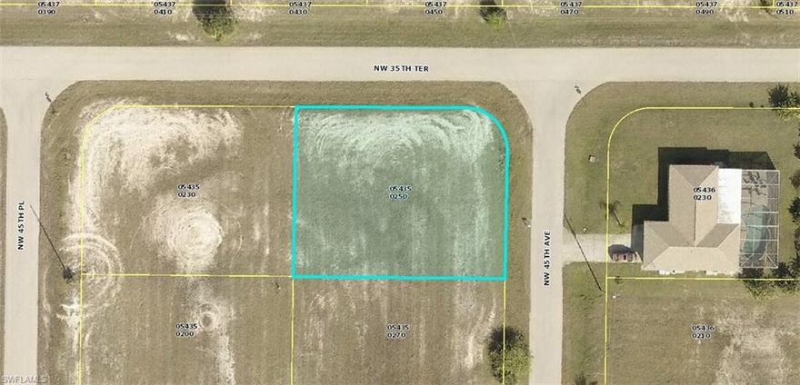 Nice Oversized Corner Cape Coral Homesite