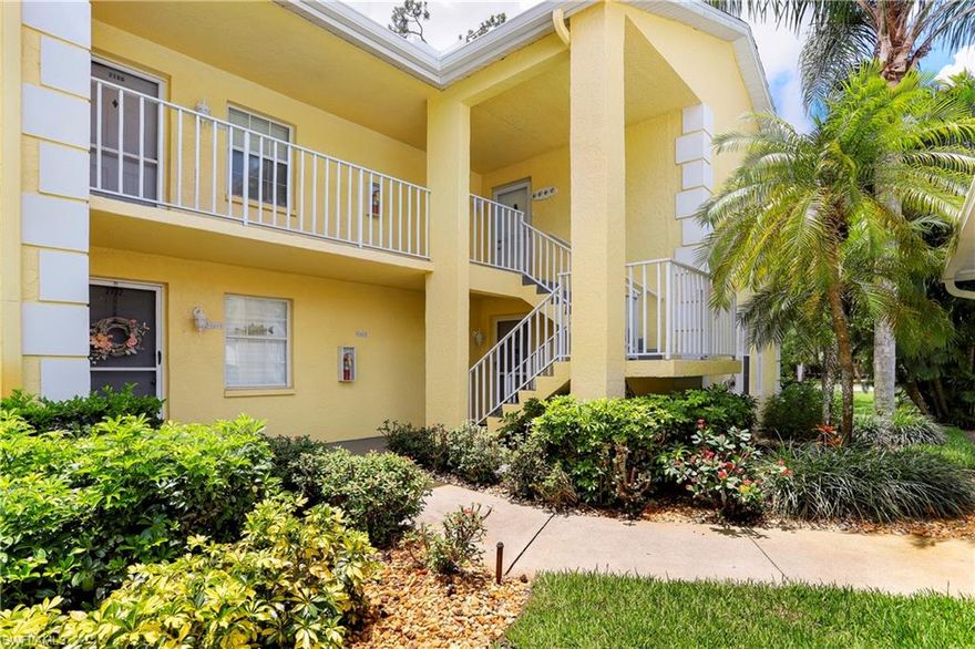 Welcome to the neighborhood of Greenwood Village in Kings Lake! Featuring low HOA fees, community pool, walking path around the lake, and minutes from shops, dining, social activities, and the beaches of downtown Naples. Do you enjoy Starbucks coffee or shopping at Publix? They are a short walk from your future condo! Light and bright with gorgeous tile throughout, including the oversized lanai. This condo features an updated granite kitchen, granite in bathrooms, a walk-in shower in the master bedroom, plenty of storage, two walk-in closets and access to the attic. Don’t just take my word for it, come and see for yourself!